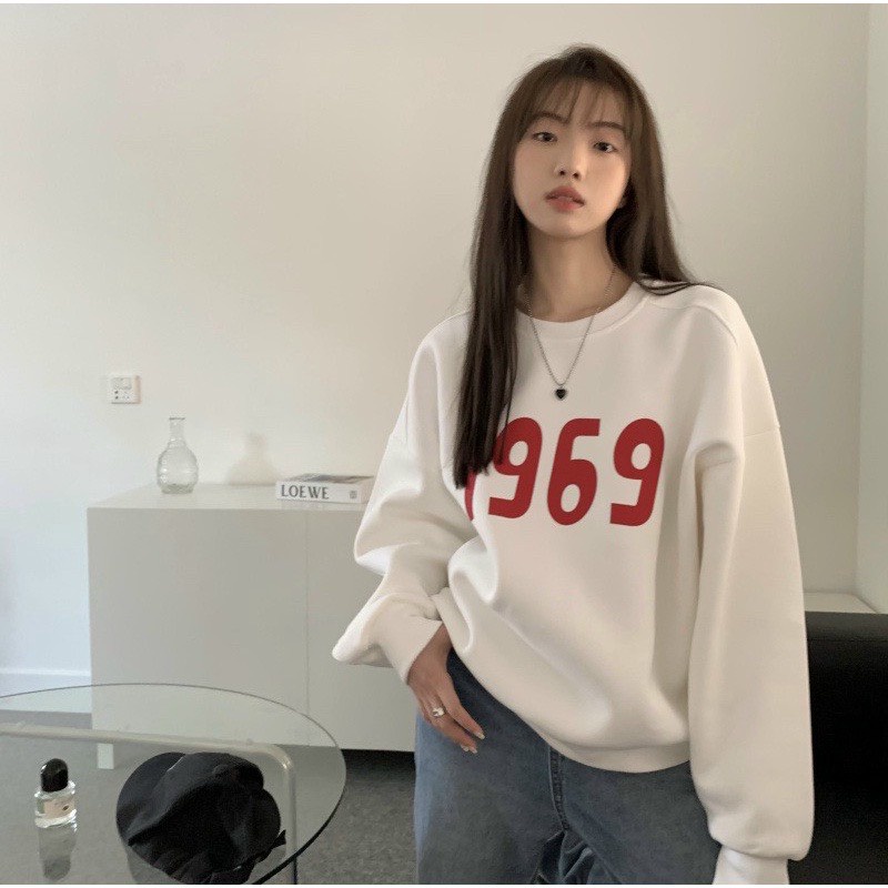 Áo sweater 1969 hót trend nữ chất vải nỉ poly hai lớp cực đẹp