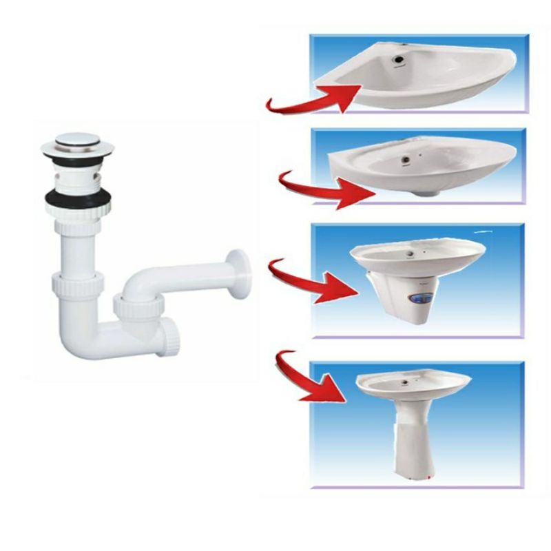 LV04 - bộ xả lavabo nhấn  (không xi)