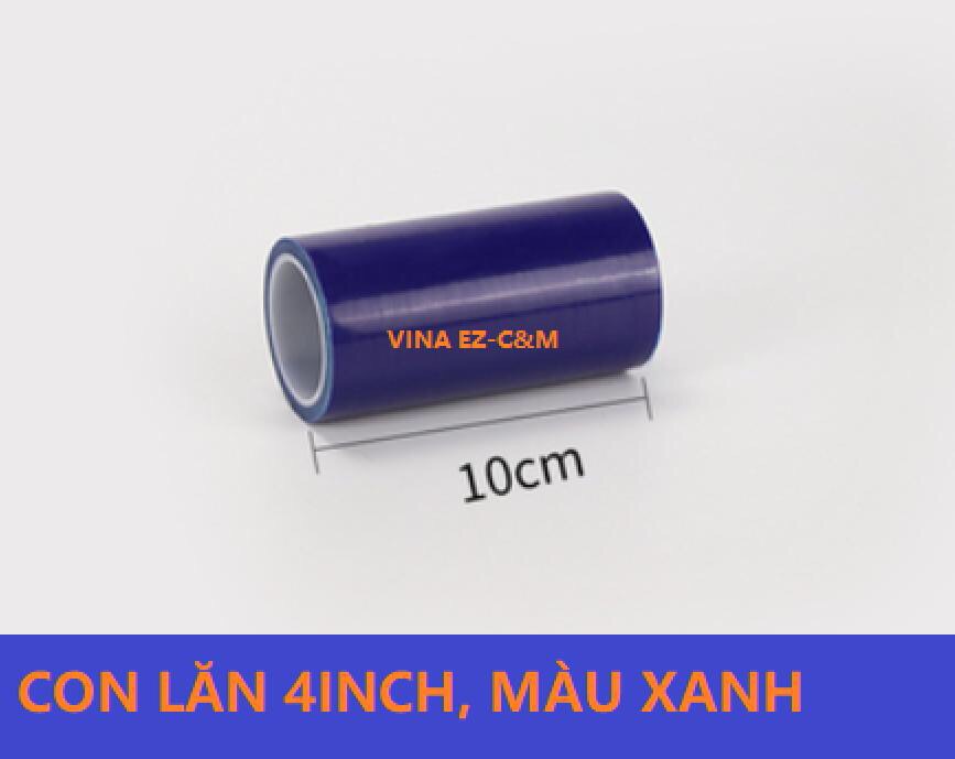 Con lăn dính bụi phòng sạch 10cm - Màu xanh
