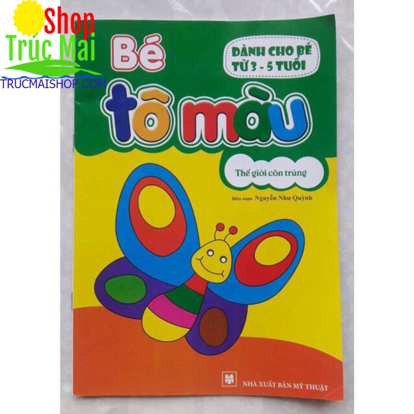 Tô mầu cho bé 1 sét 10 chủ đề