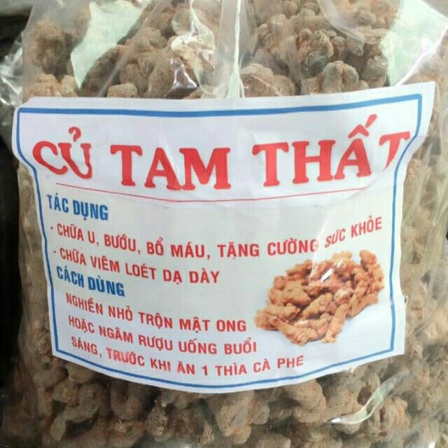 Củ tam thất bắc khô 5-7-9 củ/1 lạng(6.6 củ)