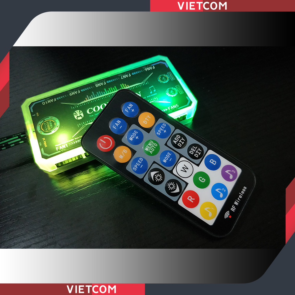 Bộ Hub + Remote Coolmoon - Phiên bản mới - Hỗ Trợ ARGB Sync & Music Sync