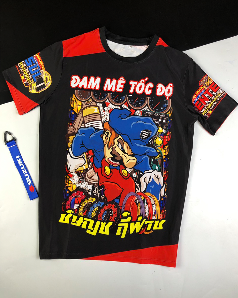 Áo Thun Xe Đua RacingBoy, Xe Độ Việt Nam Chibi 3D Cực Thoáng Mát Vải Tốt - BẢO HÀNH TRỌN ĐỜI [ FREE SHIP ]