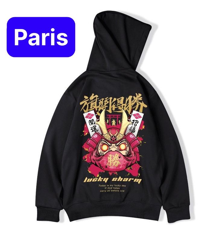 ÁO KHOÁC HOODIE NAM NỮ SAMURAI ONI SANG CHẢNH CHẤT DÀY PHOM FORM RỘNGNEW CHỐNG NẮNG NÓNG LẠNH THU ĐÔNG HÈ - PARIS FASHION