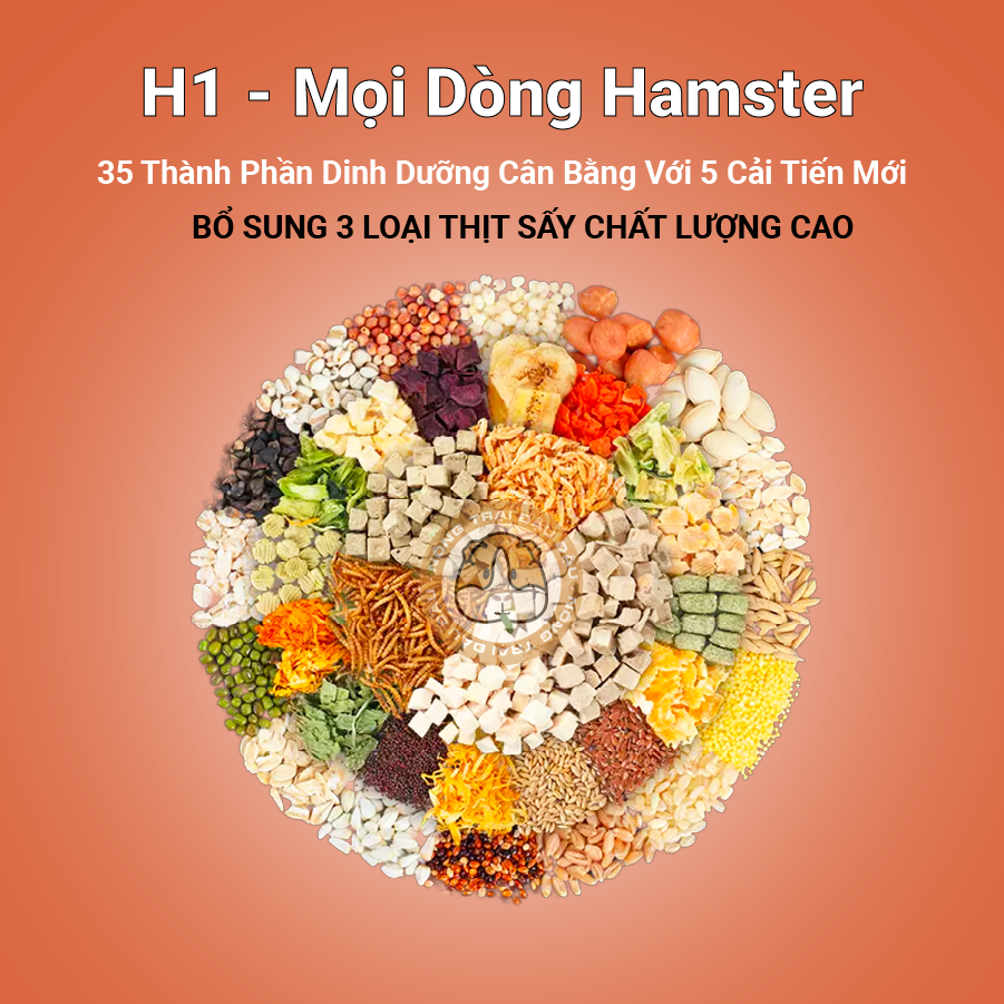 Thức Ăn Hamster Dinh Dưỡng H1, H2 Bucatstate Cao Cấp