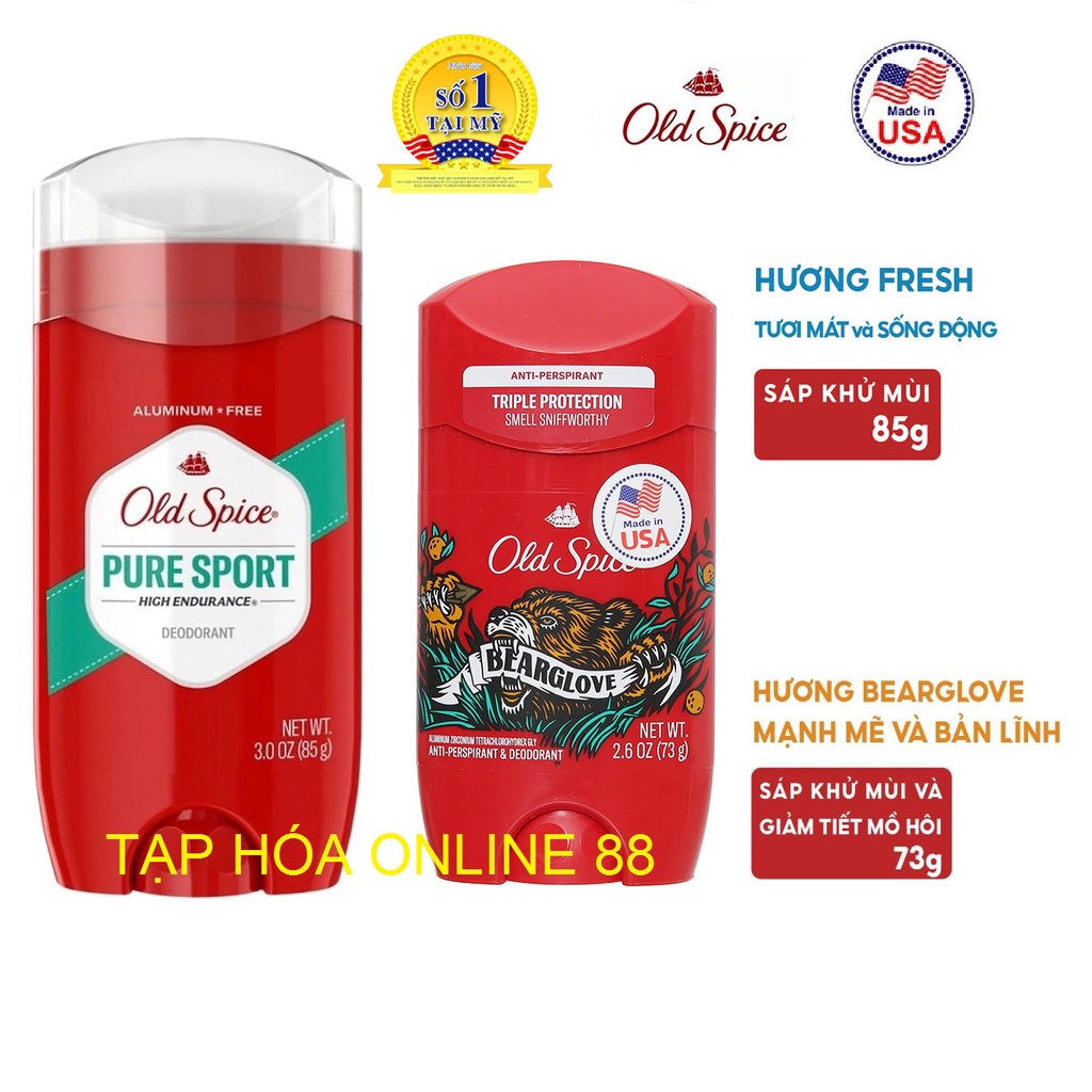 Lăn Khử Mùi Sáp Old Spice Nhập khẩu Dành Cho Nam Giới
