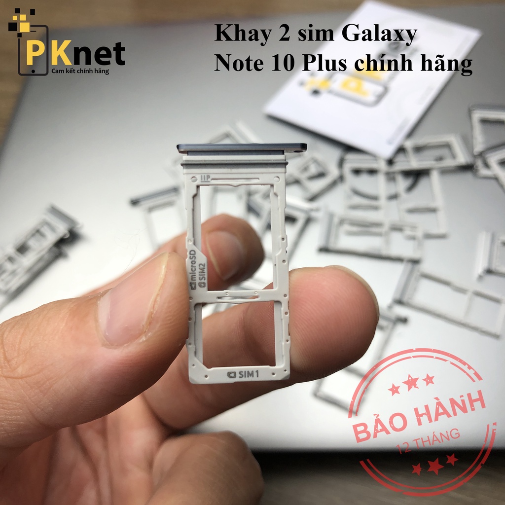 Khay sim Samsung Note 10 Plus, chính hãng, 2 sim