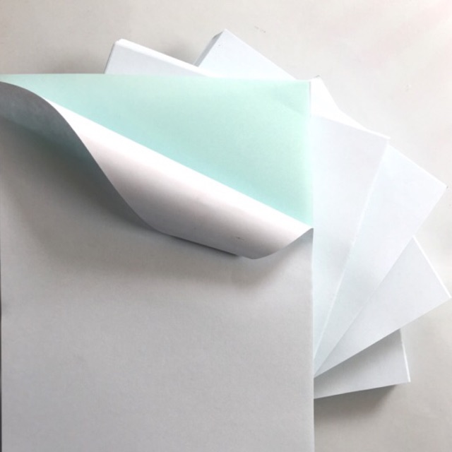 Giấy decal đế xanh khổ A3 xấp 100 tờ