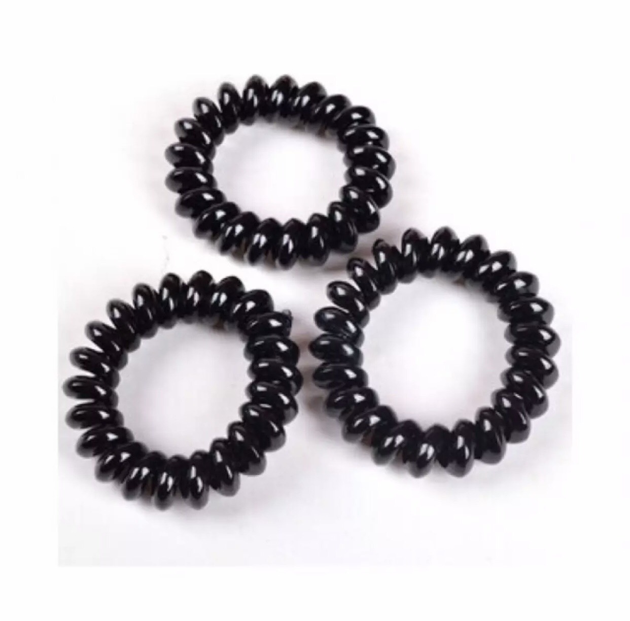 [HCM]Sét 5 Dây Buộc Tóc Lò Xo Màu Đen Tiện Lợi Cho Bạn Gái ( Có Thể làm Vòng Tay - Móc Khóa ) Dễ Thương HOT TREND PKHNA0003