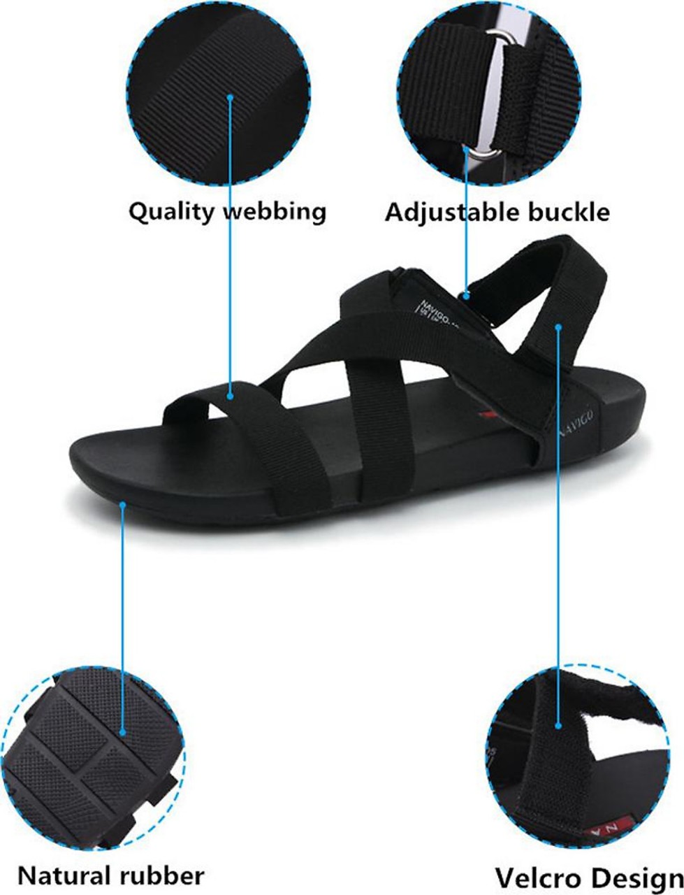 Sandal Vento nam quai chéo NV4905