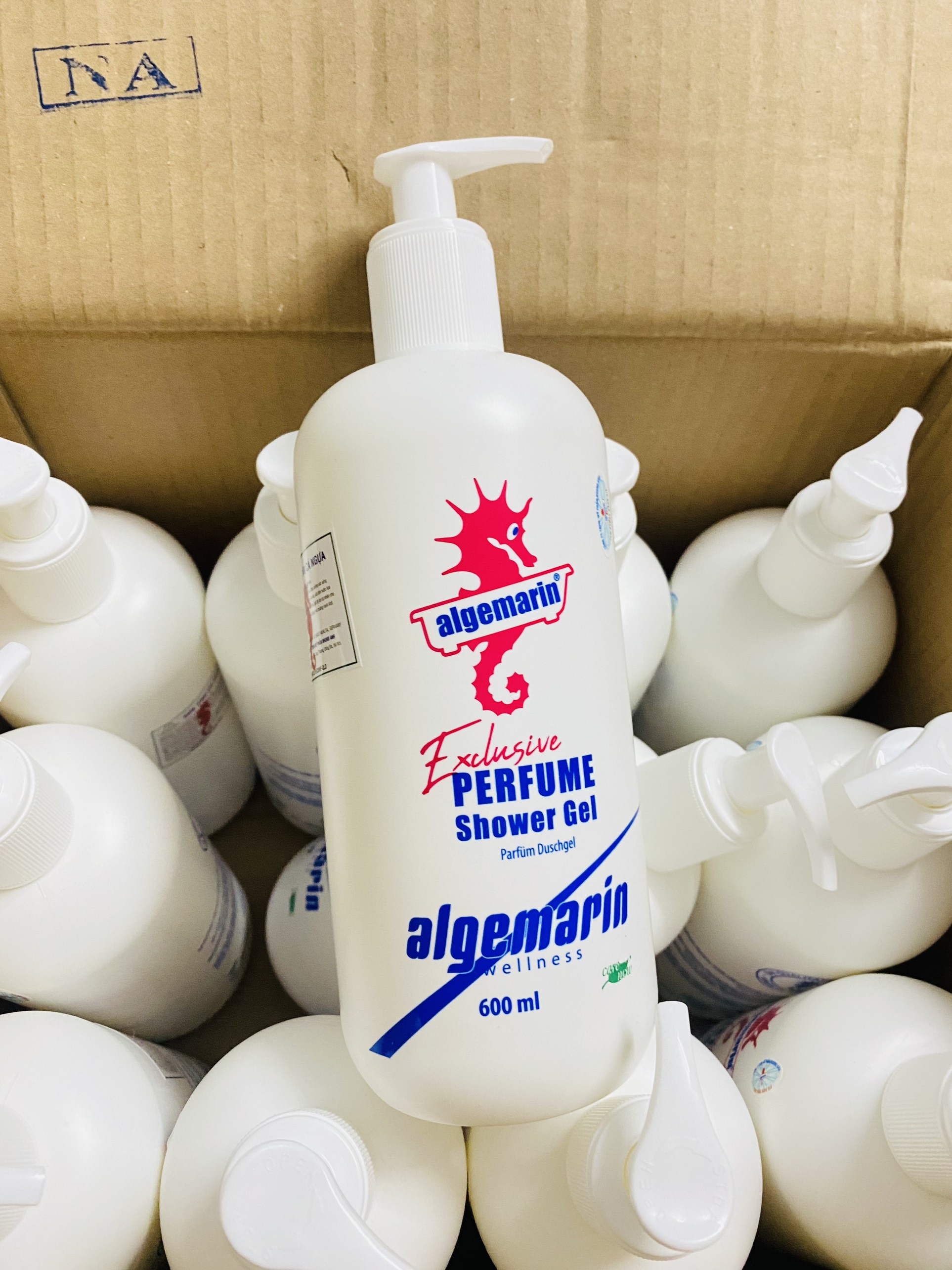 [CHÍNH HÃNG] Sữa tắm cá ngựa ALGEMARIN Đức CÓ VÒI 500ml