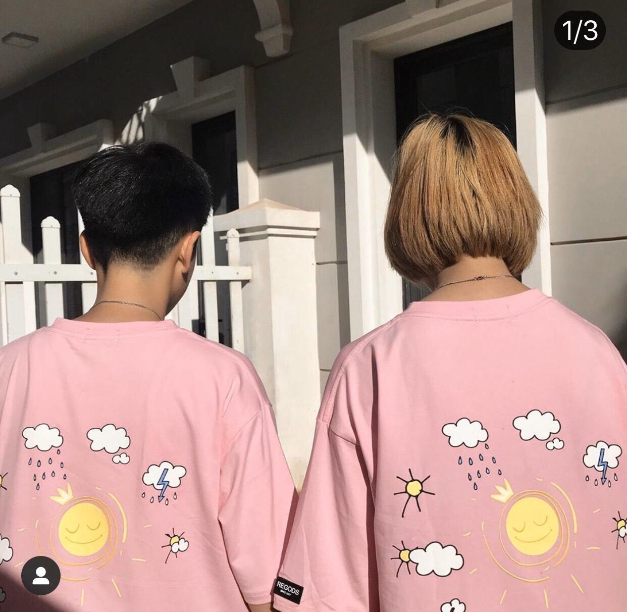 Áo Thun Form Rộng In Chữ REGODS Kêt Hợp Hình Các Hiện Tượng Thời Tiết Sau Lưng Độc Đáo TTSL0197