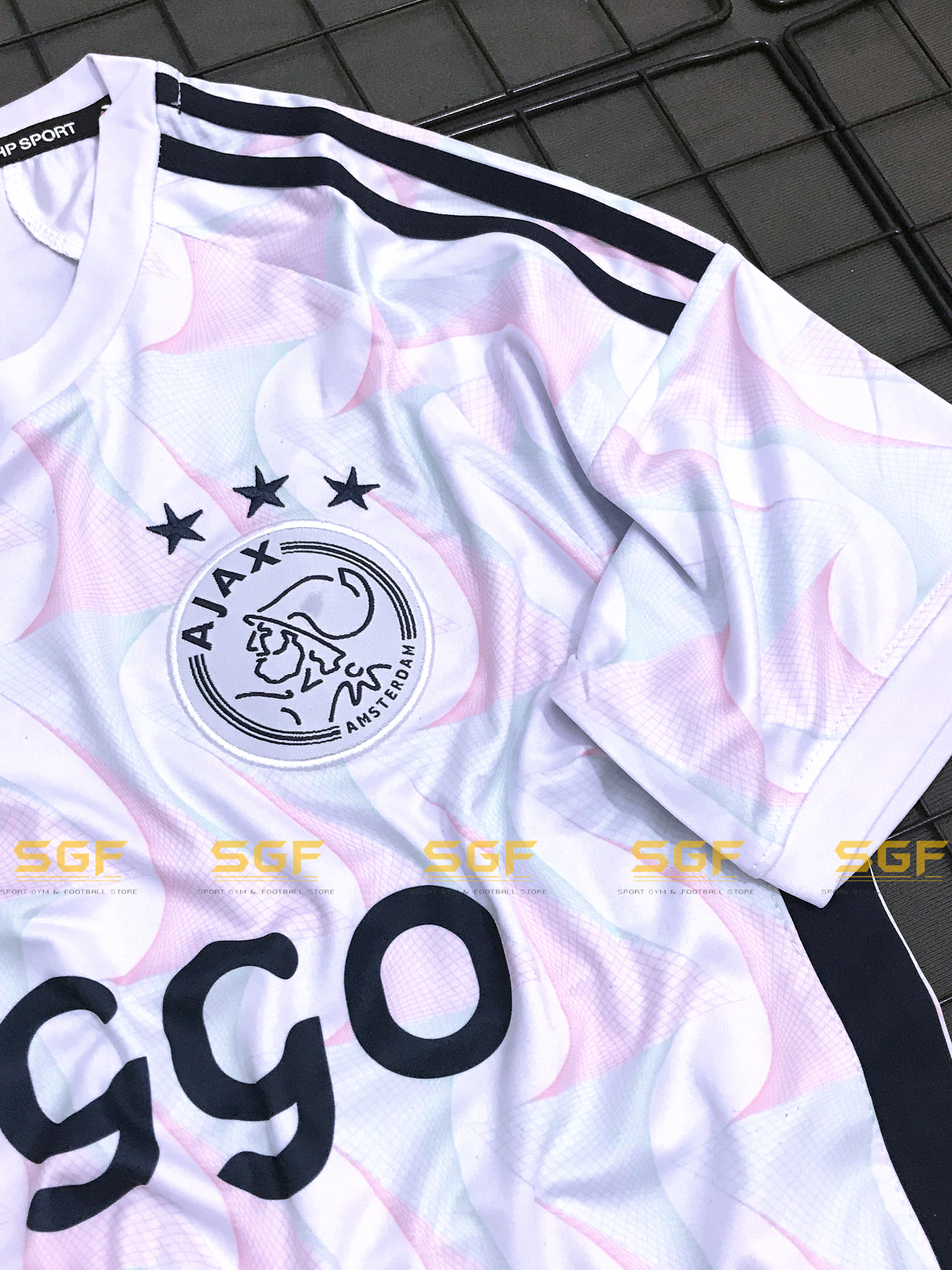 Quần Áo Bóng Đá AJAX trắng sân khách 2023