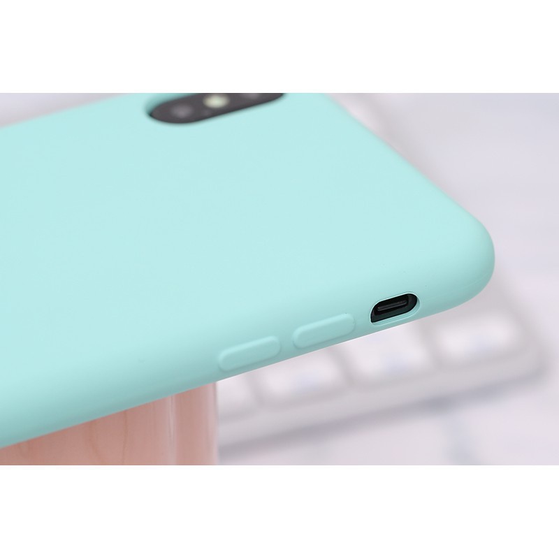 Ốp A.P.P.L.E XANH MINT dành cho iP6/6s/6Plus/6sPlus/7Plus/8Plus/iPX/IPXS/XS MAX