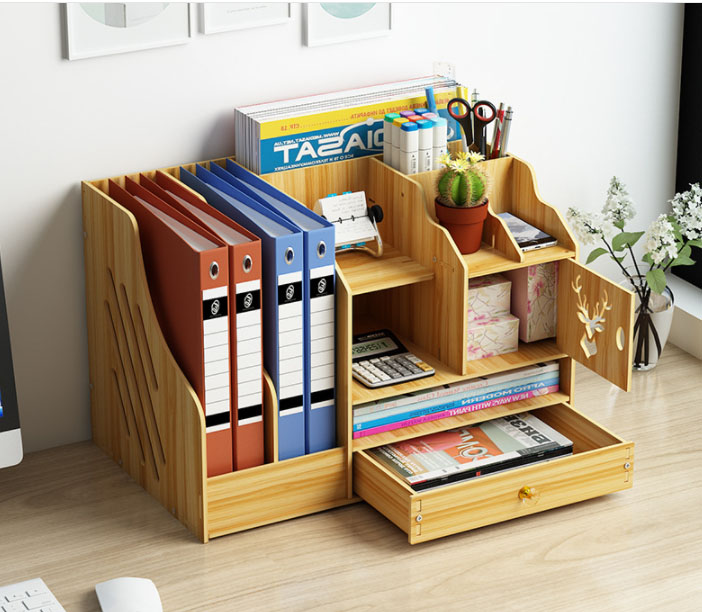 Kệ sách gỗ đa năng ĐỂ BÀN tiện ích - gỗ MDF