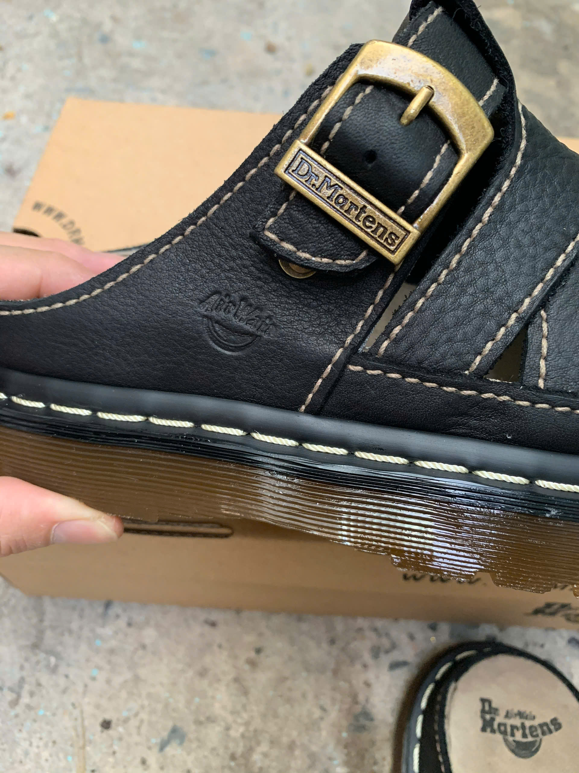 Dép Dr Martens 2007 new ThaiLan Da Bò Full Hộp