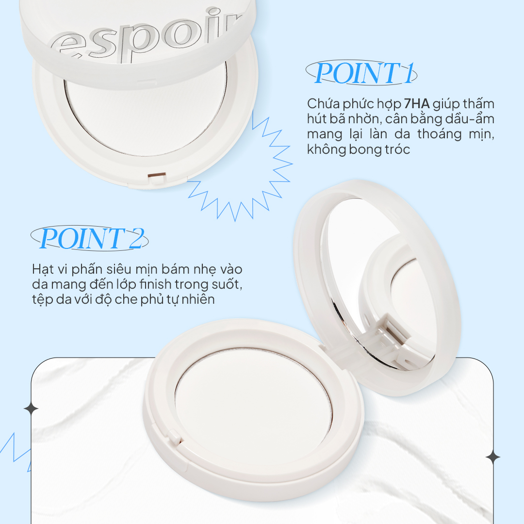 Phấn Phủ Kiềm Dầu Espoir Fresh Setting Powder