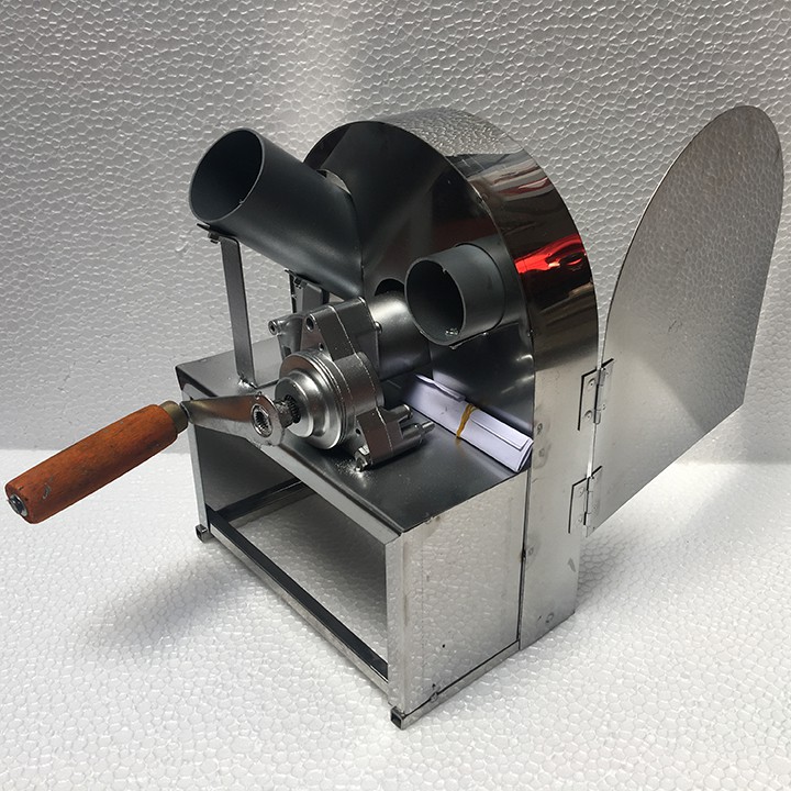 Máy thái sung quay tay có nắp đậy inox