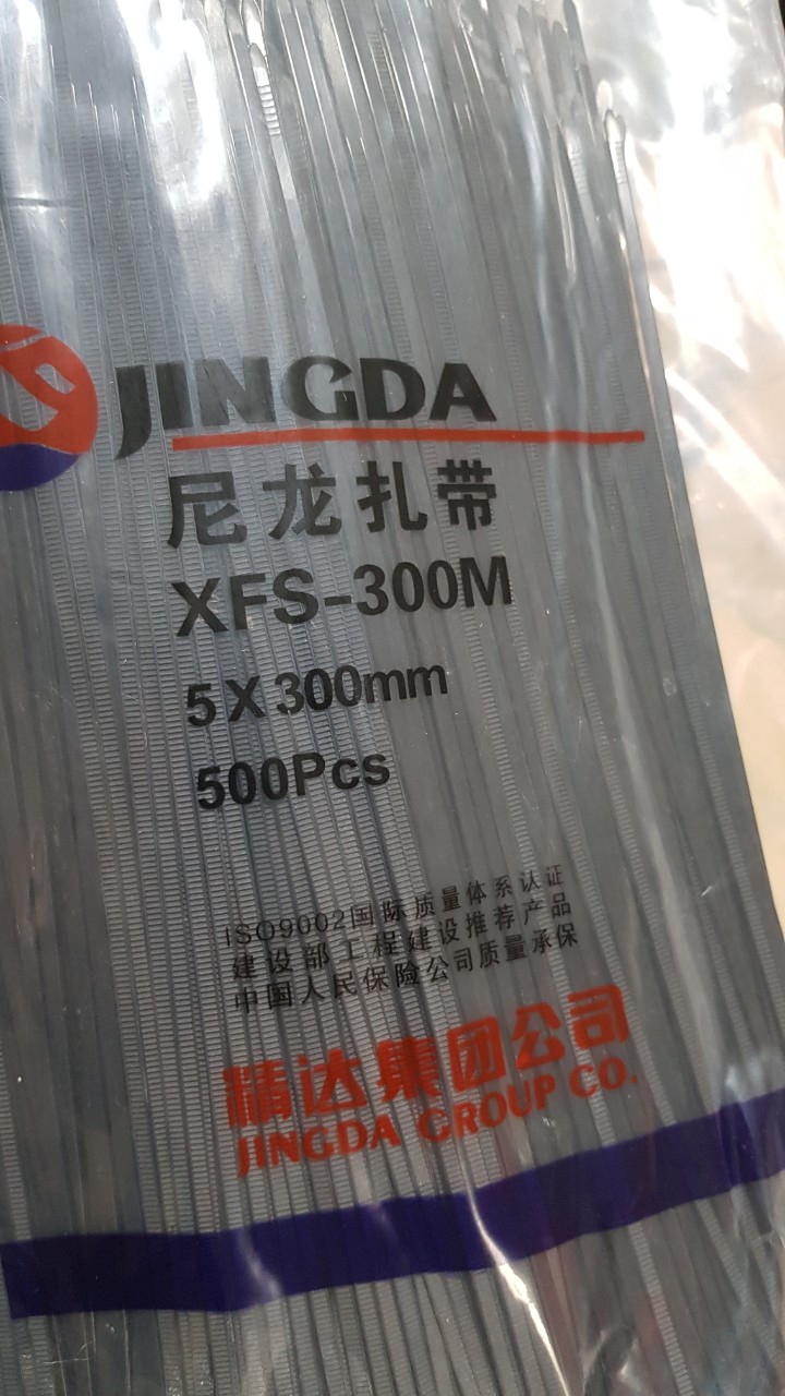 DÂY LẠT NHỰA ĐEN 5X300mm ( Khổ rộng sợi dây khoảng 4mm, số lượng 500 sợi/túi )