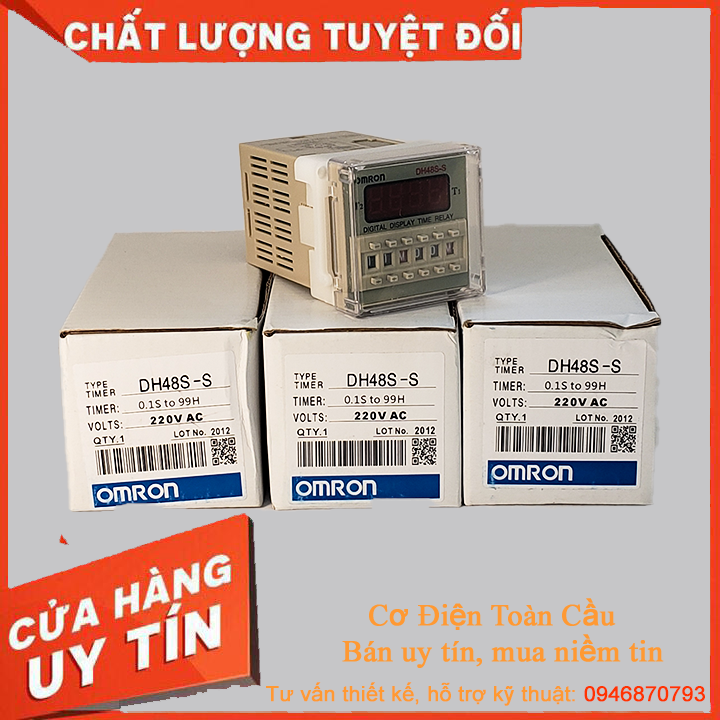 Rơ le thời gian tuần tự DH48S-S 220VAC ( kèm đế)