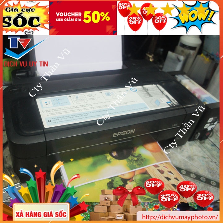 Máy in phun màu cũ epson l310 l300 l110 l301 l120 l100 còn đẹp dẫn mực hãng chuẩn ineco