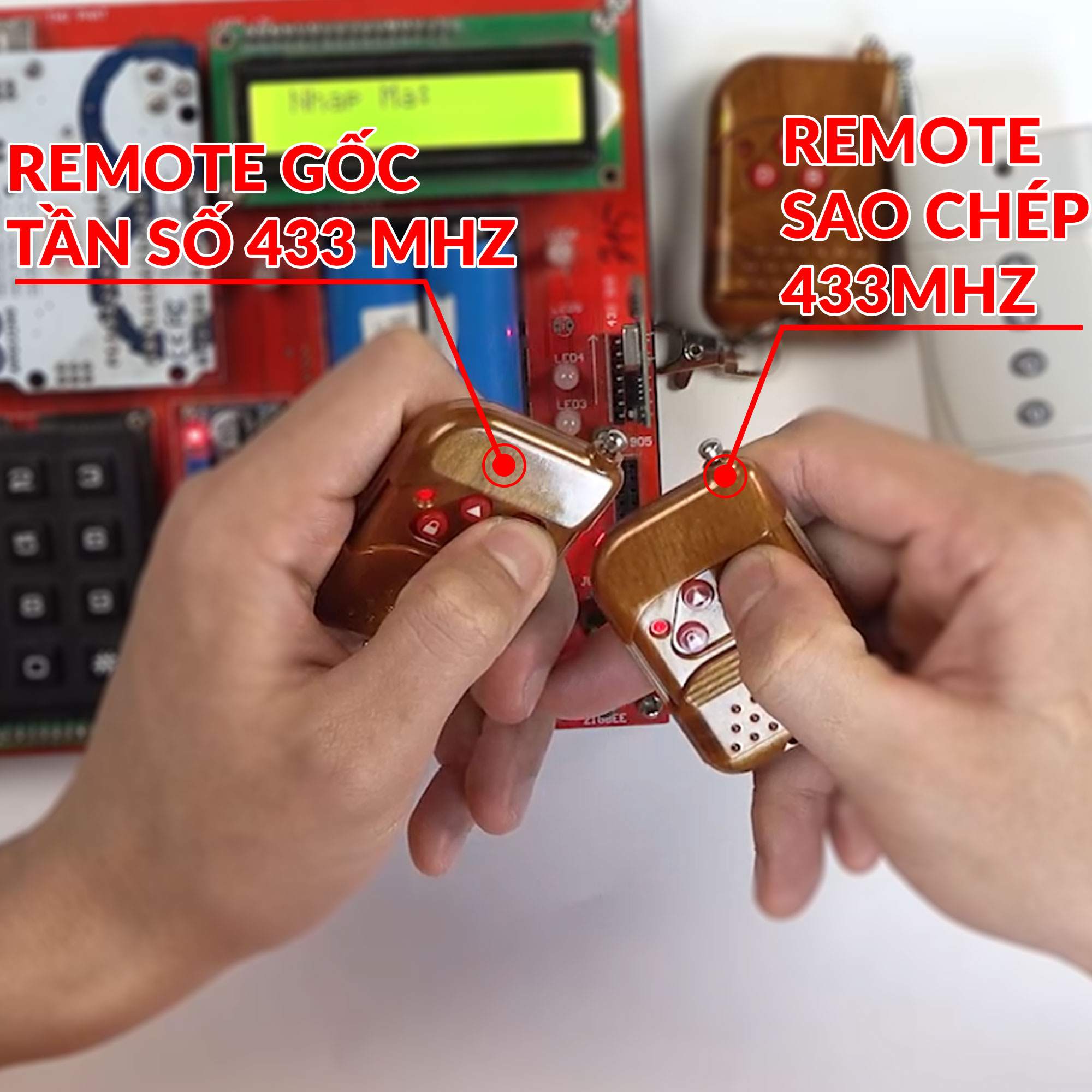 Remote học lệnh 433Mhz-70