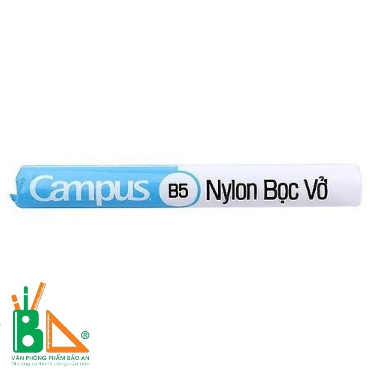 Nylon bọc vở Campus KT: 179x252mm, sản phẩm được làm từ nylon bền đẹp - dẻo dai