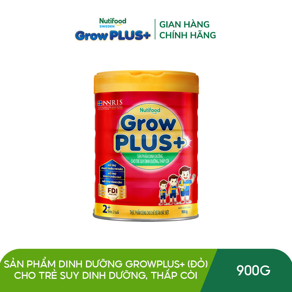 Sữa bột Nuti GrowPlus 900g -1.5kg _ Dinh dưỡng hiệu quả cho trẻ suy dinh dưỡng thấp còi