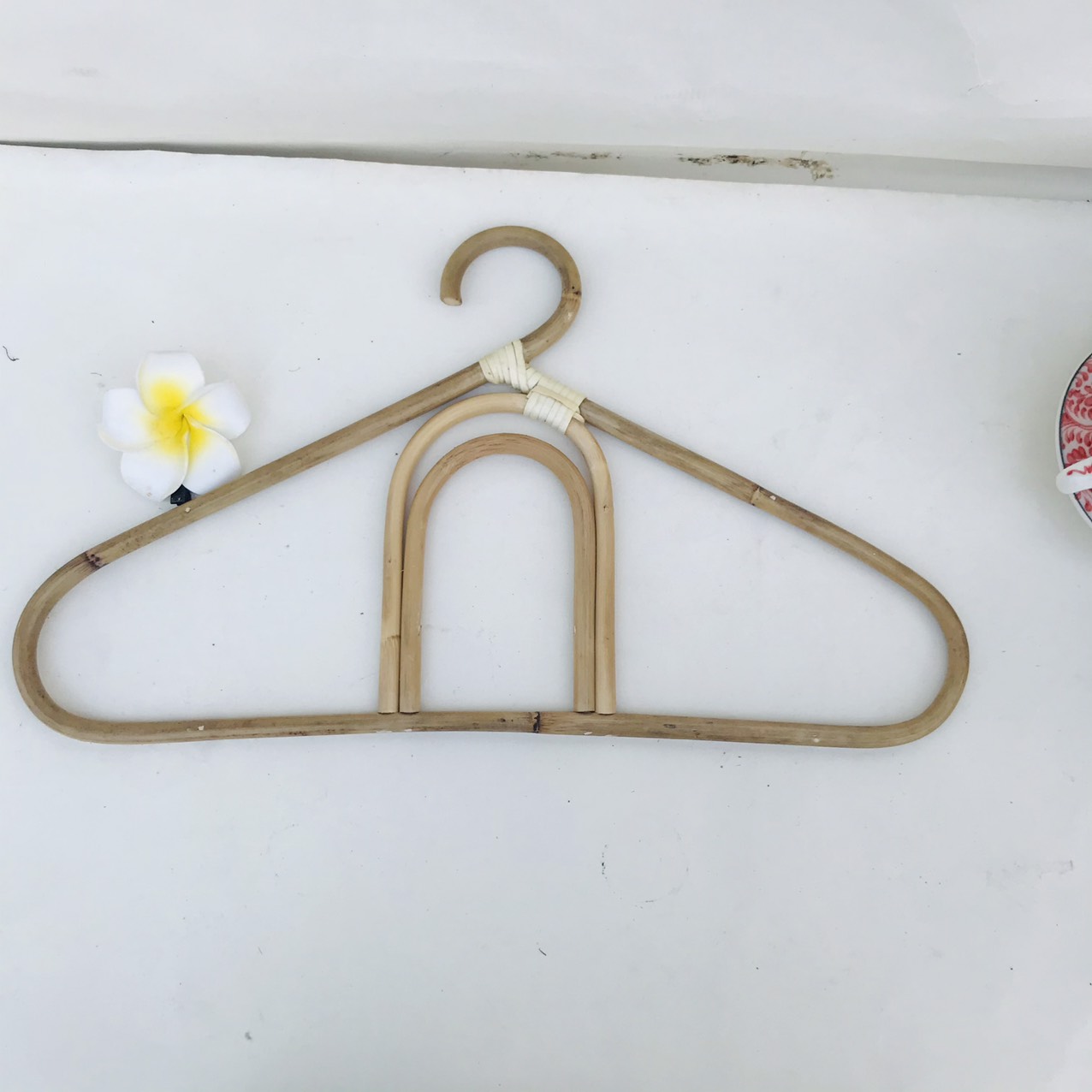 HANDMADE  VINATGE BOHO Móc áo mây dành cho trẻ em - Rattan Hanger - Kid size - Hình mây - Rộng 30 cm, cao 20 cm - Cách điệu hình đám mây siêu xinh xắn