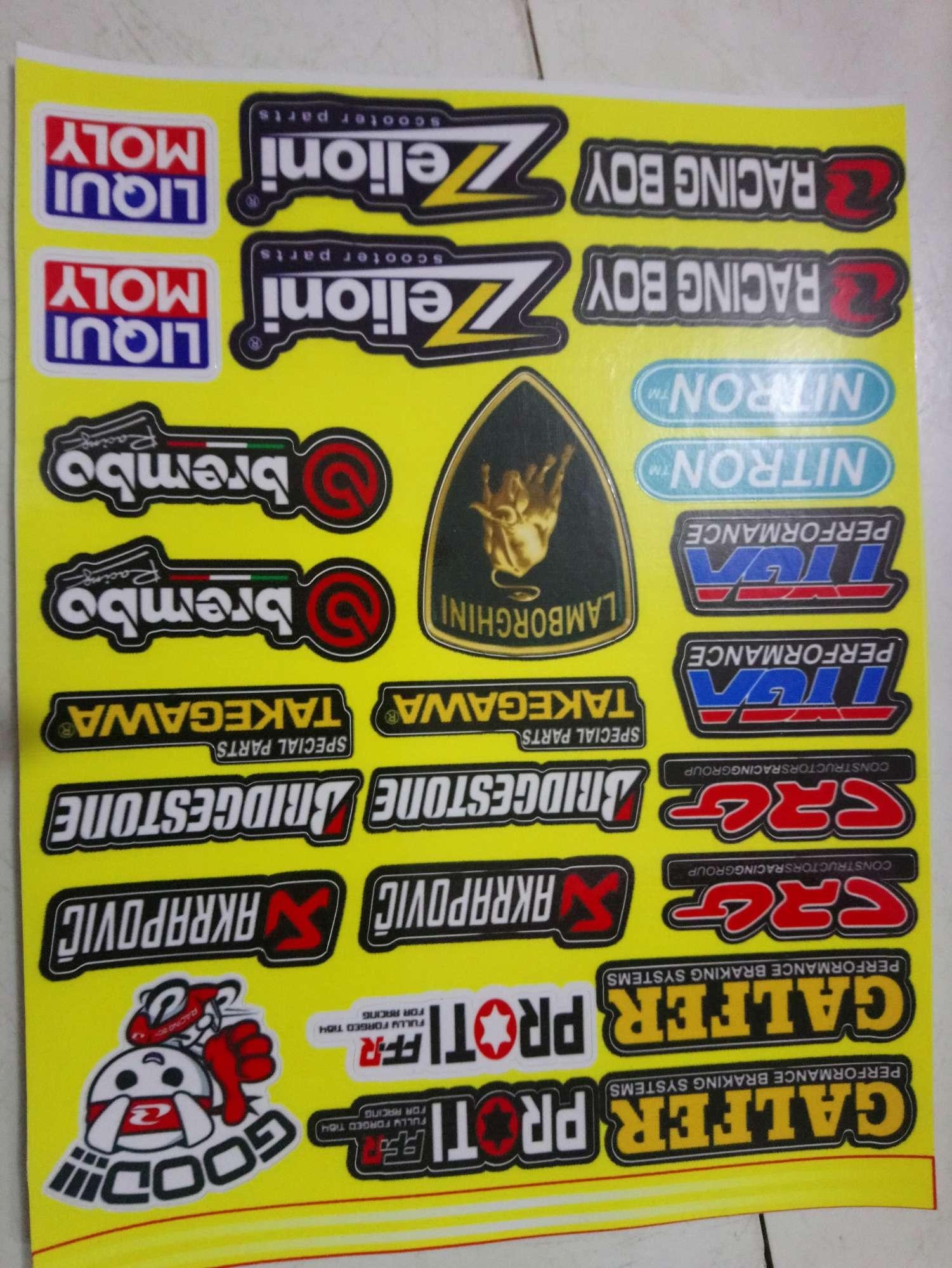 tem tấm logo dán xe máy trọn bộ 18x25cm