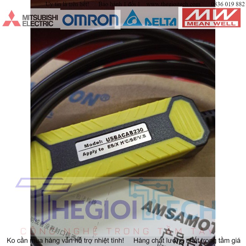 Cáp nạp chương trình PLC Delta USBACAB230