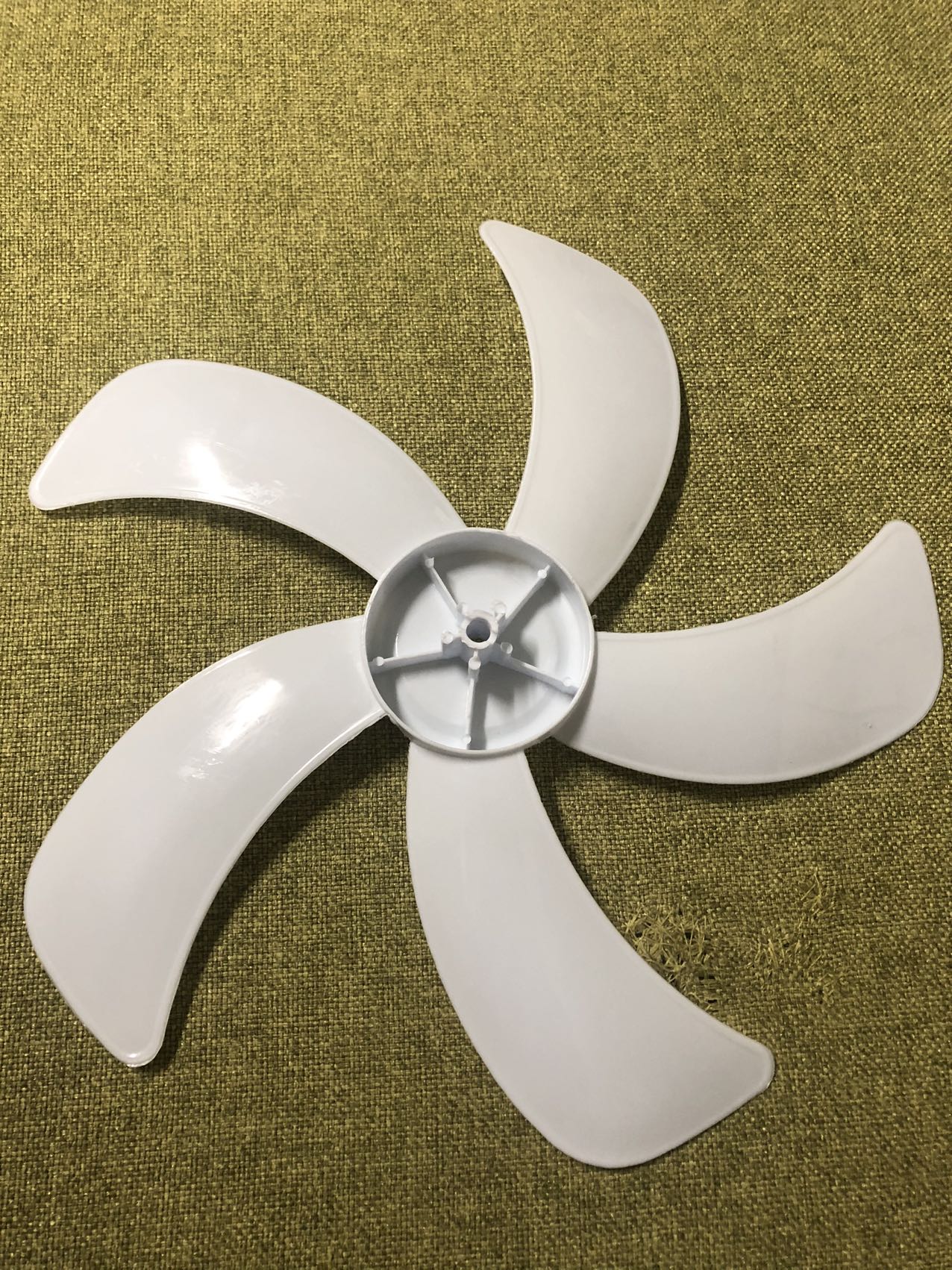 Cánh quạt 5 lá trắng sải cánh 38cm