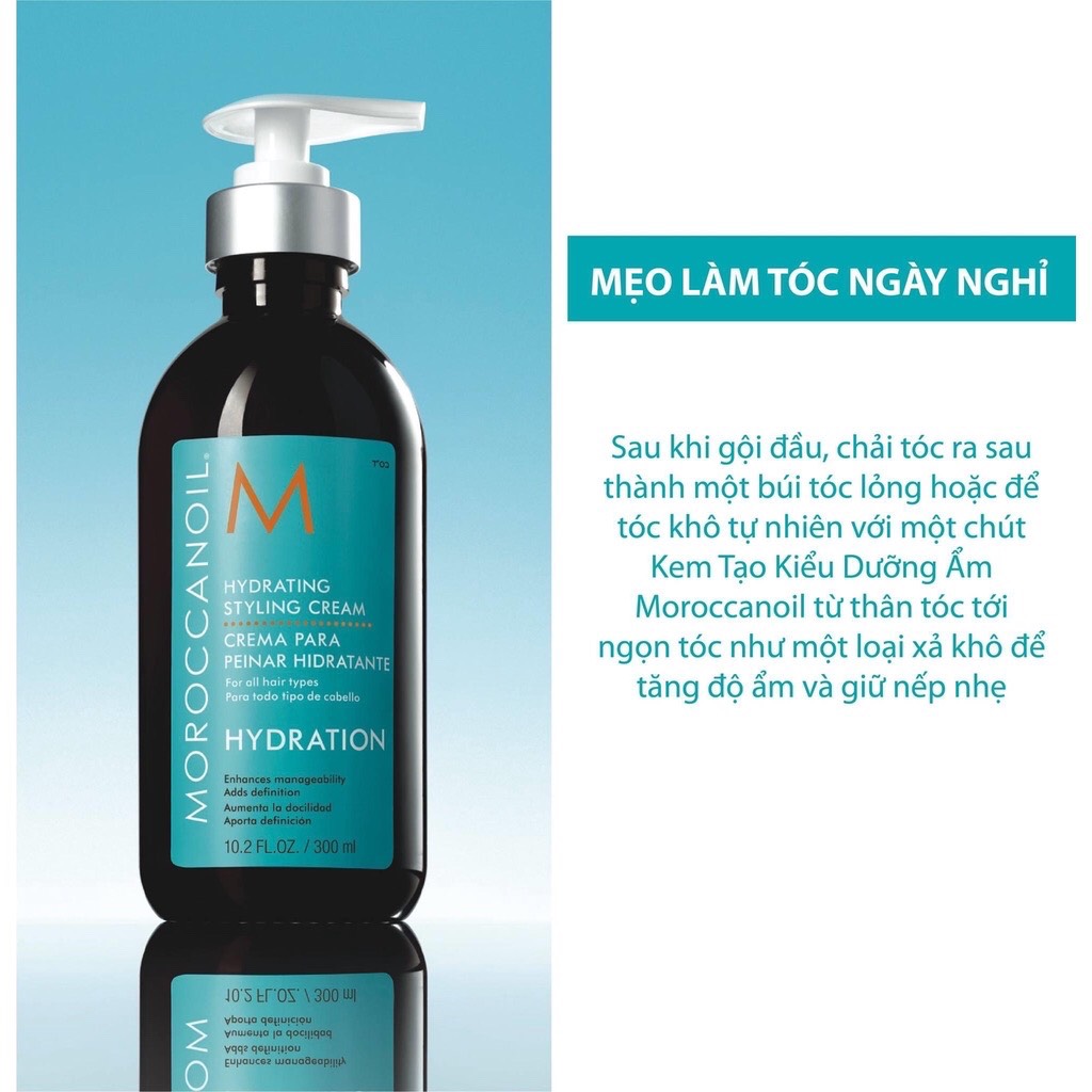 KEM TẠO KIỂU DƯỠNG ẨM MOROCCANOIL HYDRATING STYLING CREAM 300ML CHÍNH HÃNG