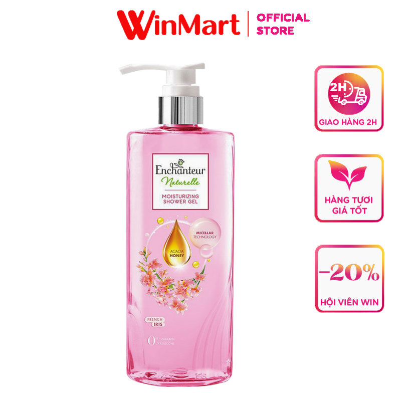 - Sữa tắm Enchanteur Naturelle Iris 510g