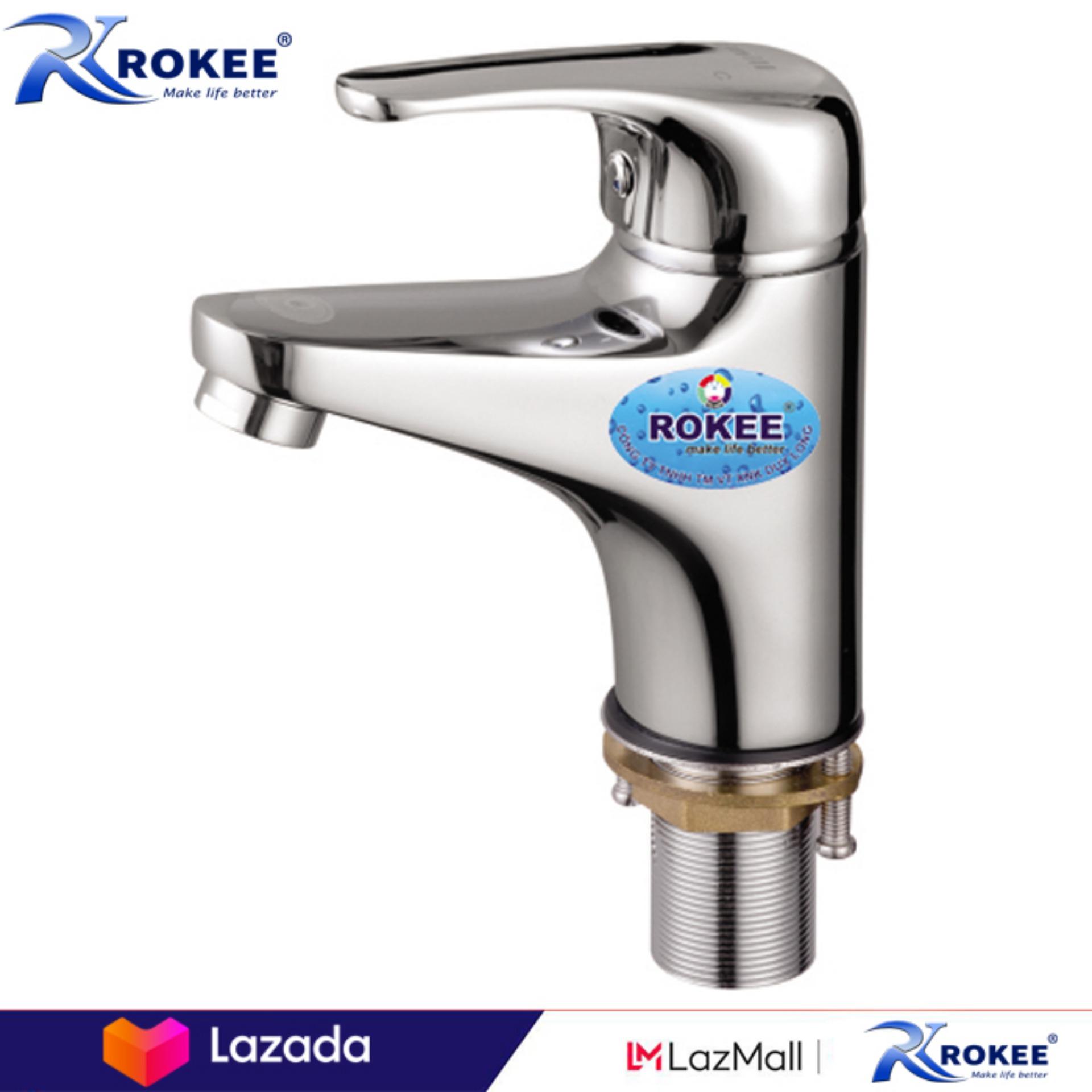 Vòi lavabo nóng lạnh rokee - dl203