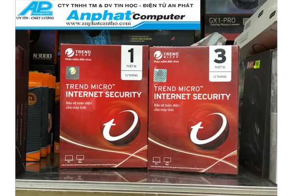 Bảng giá Phần mềm diệt virus TrendMicro Internet Security 1PC/3PC - Hàng chính hãng - Bảo vệ toàn diện trong 1 năm Phong Vũ