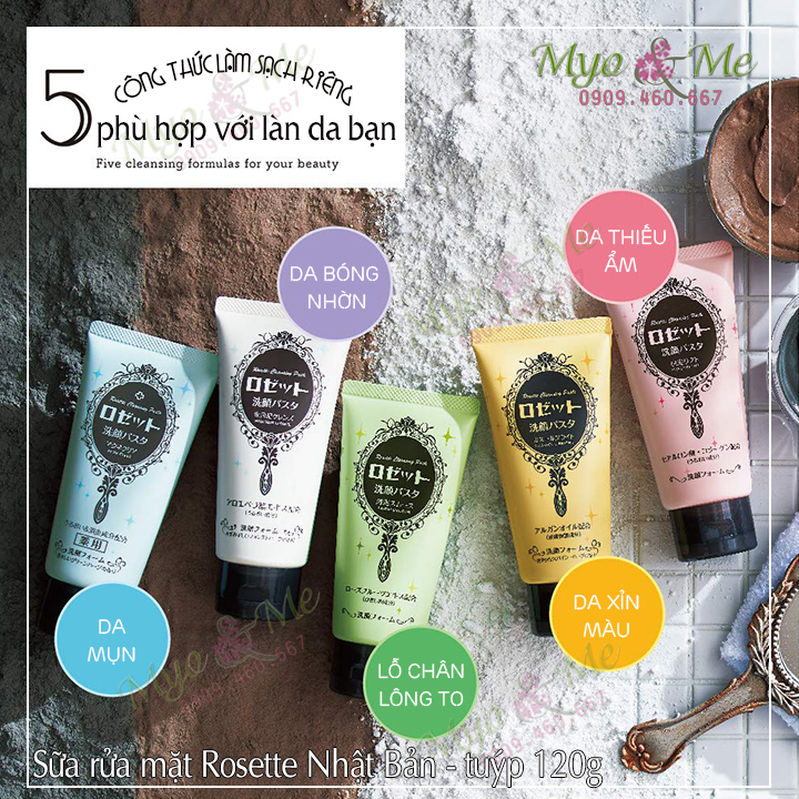 Sữa Rửa Mặt Rosette Nhật Bản từ đất sét