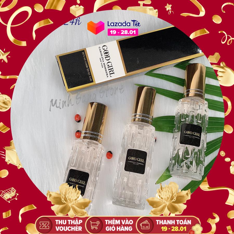 COMBO 3 CHAI NƯỚC HOA NỮ CHIẾT PHÁP GOOD GIRL 20ML LƯU HƯƠNG 4-12H