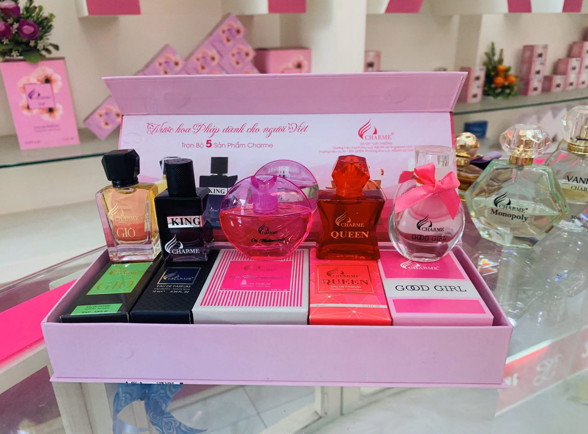 [HCM]Set Nước Hoa Charme_Mini Dạng Chấm (5 chai x 10ml)