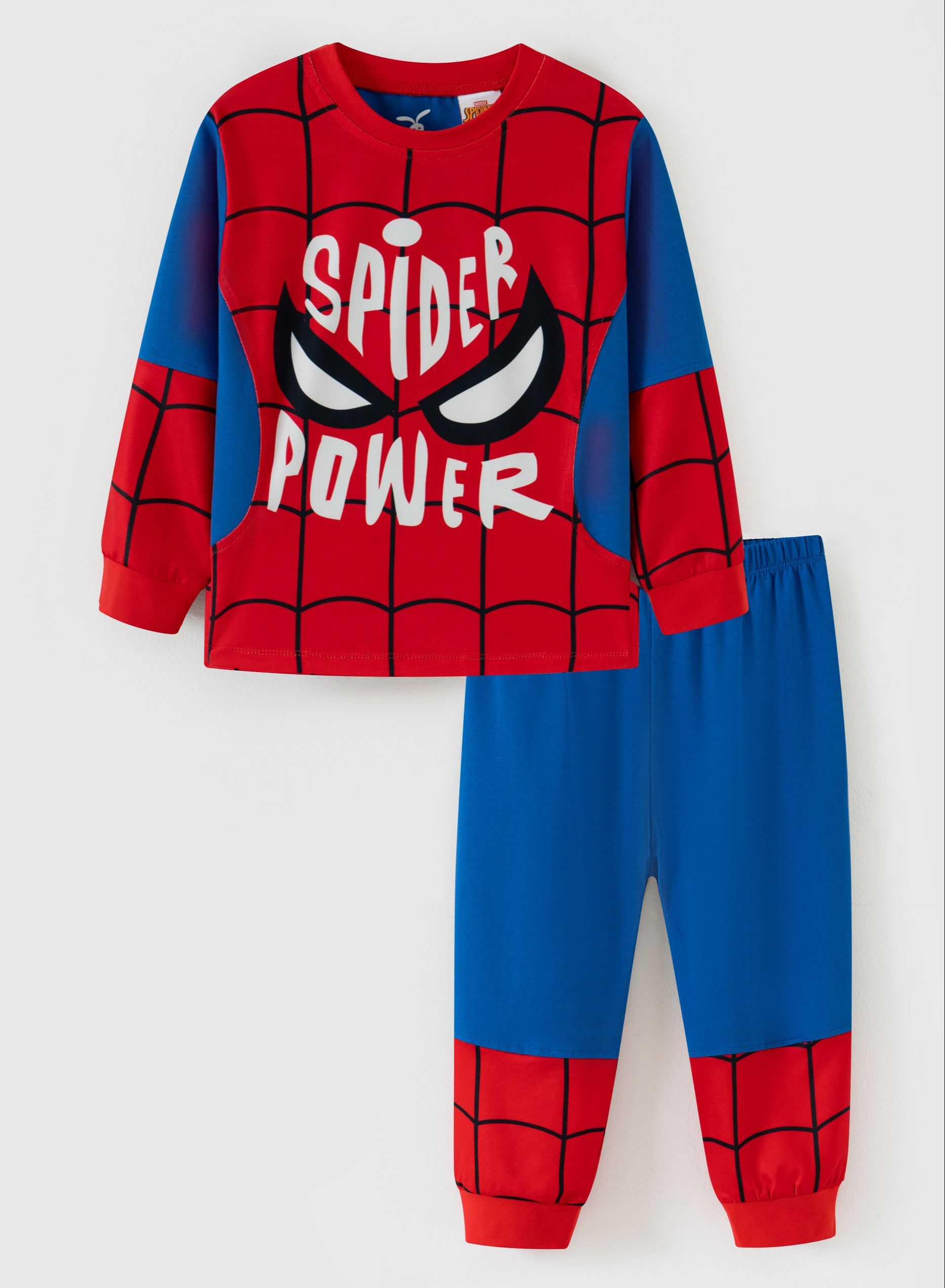 Bộ quần áo thun Spiderman bộ siêu nhân nhện bộ đồ thun dài tay bé trai, mùa tết Rabity 5776