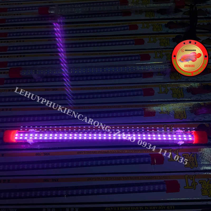 "hoàn tiền đến 10%" đèn led xml 2 hàng bóng loại xịn nhiều mắt led đèn vàng, trắng, hồng huyết kích thước 60cm/80cm/100cm/120cm