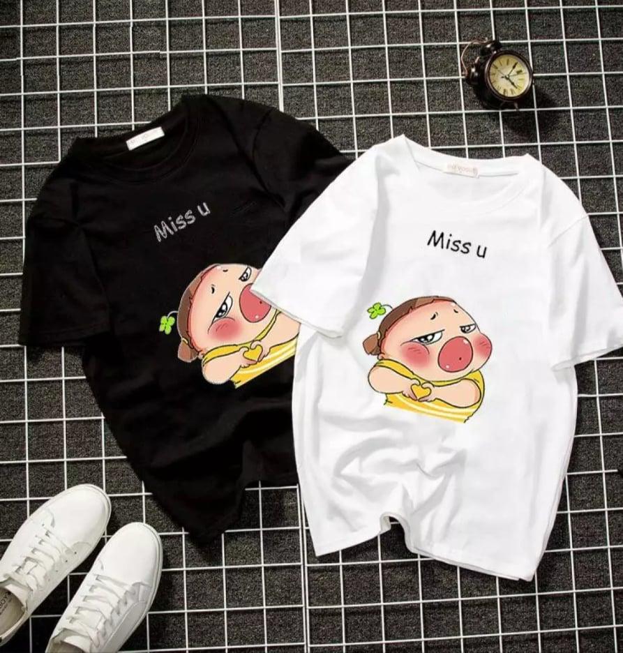 Áo Thun Nam Nữ In Hình MISS U Độc Đẹp Vải Dày Mịn Thoáng Mát Thiết Kế Thời Trang Kiểu Dáng Năng Động Trẻ Trung