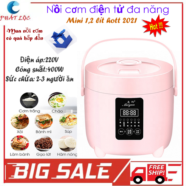 Nồi Cơm Điện Mini Thông Minh -Nồi Cơm Điện Đa Năng Da...