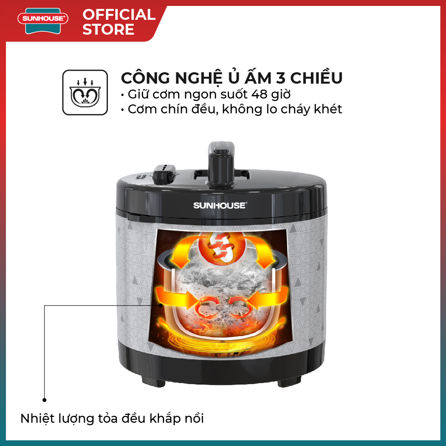 Nồi cơm điện 3L SUNHOUSE SHD8306