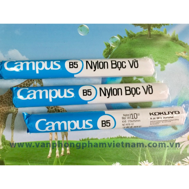 Bọc vở cấp 2 campus