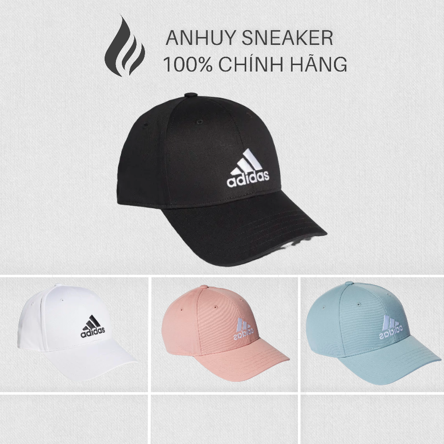 [100% CHÍNH HÃNG] Mũ thể thao nam nữ Adidas cotton basic