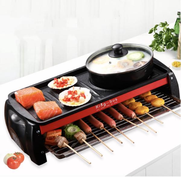IT Smart - Bếp nướng điện 2 tầng và lẩu 1850W (đạt chuẩn CE)