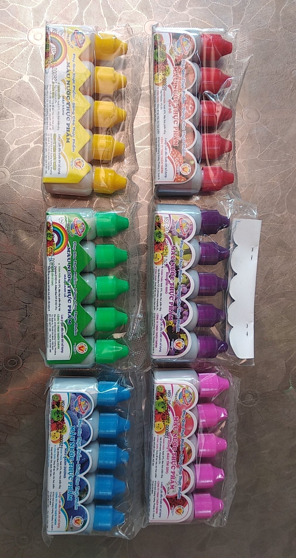 Màu nước thực phẩm Thiên Thành 1 lọ/10ml