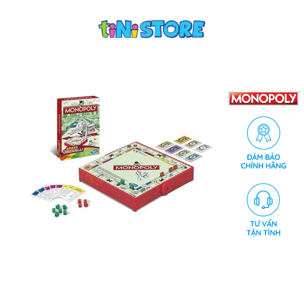 Đồ Chơi Hasbro Cờ Tỷ Phú Grab and Go Monopoly B1002