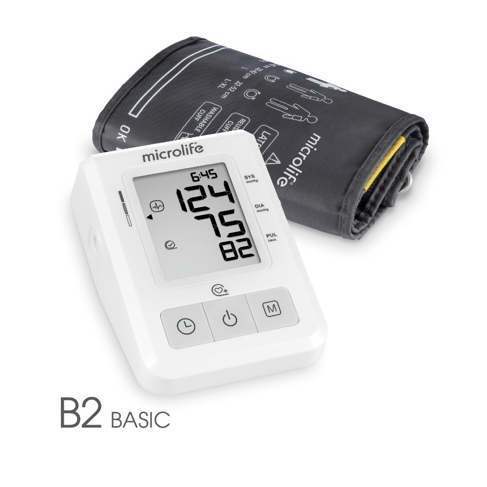 (Tặng Kèm Cục Sạc Điện)Máy Đo Huyết Áp Điện Tử Microlife B2 Basic